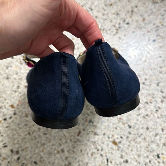 Boden Amy embellished rhinestone ballet flat 41 9.5 - Picture 6 of 9